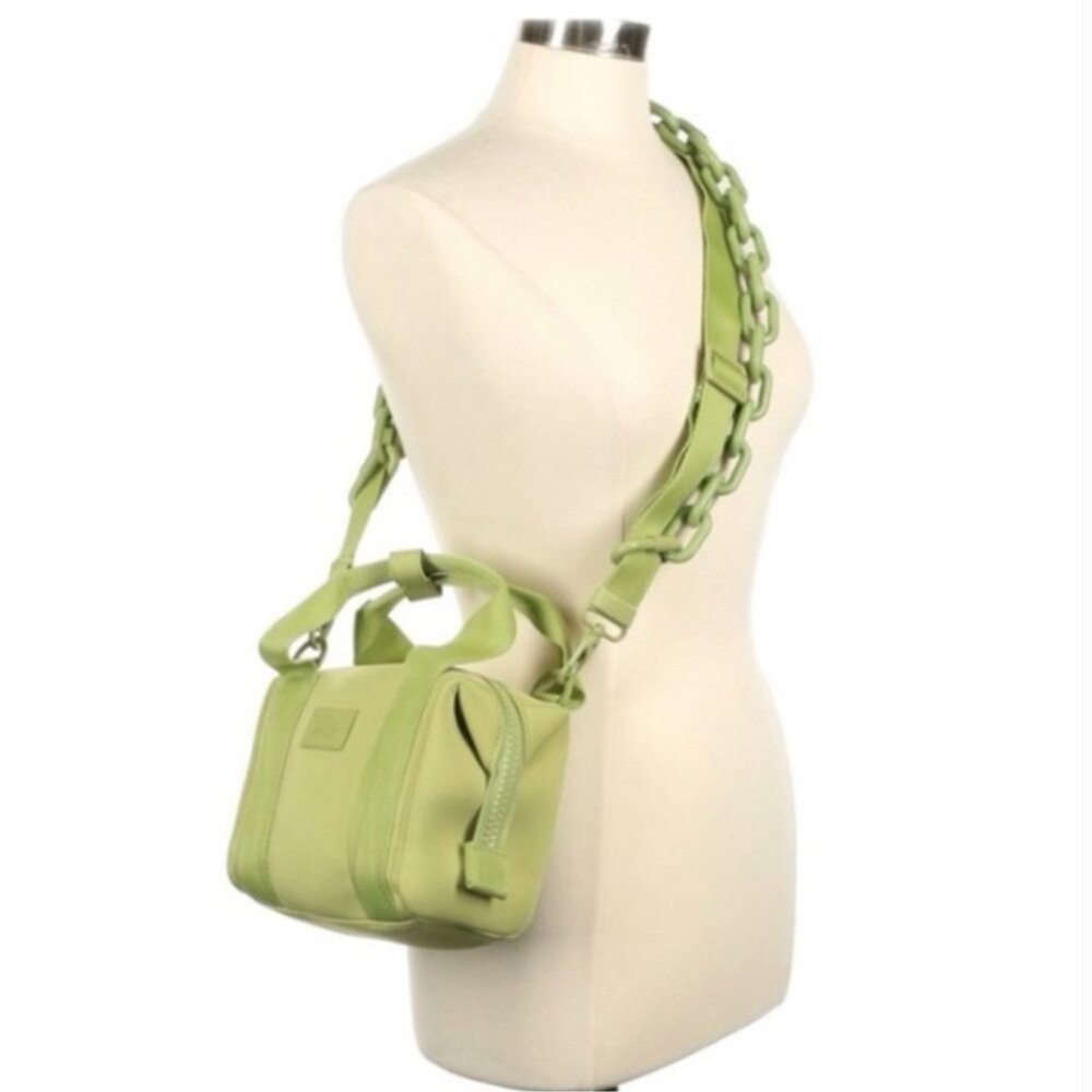 Dagne Dover London Carryall line Green Small Barely Used RARE FIND - Picture 3 of 14